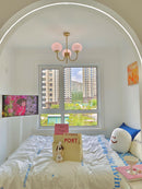 AuroraGlow - Marshmallow Chandelier